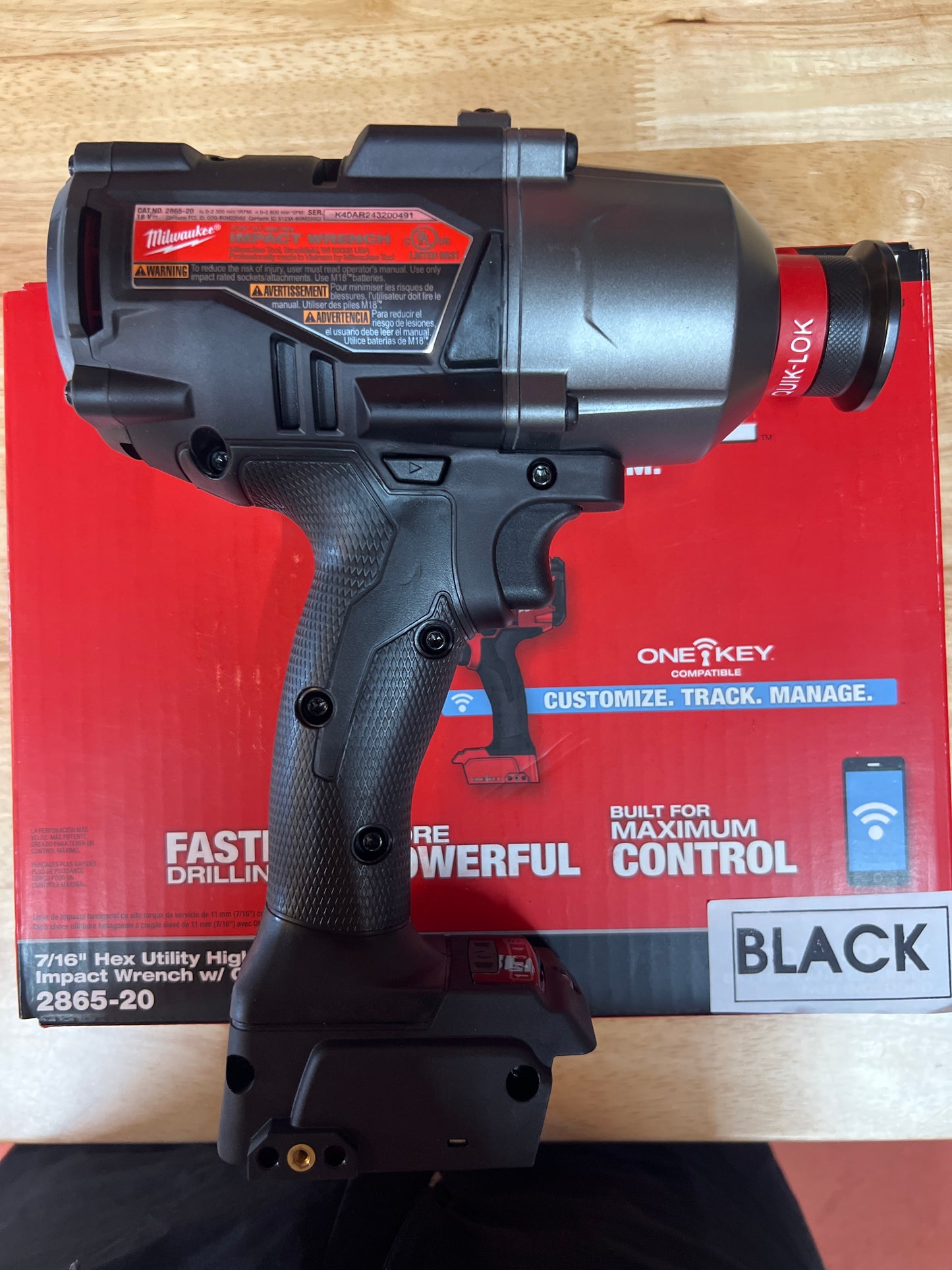 M18 7/16 utility high torque Impact wrench with one key. 2865–20